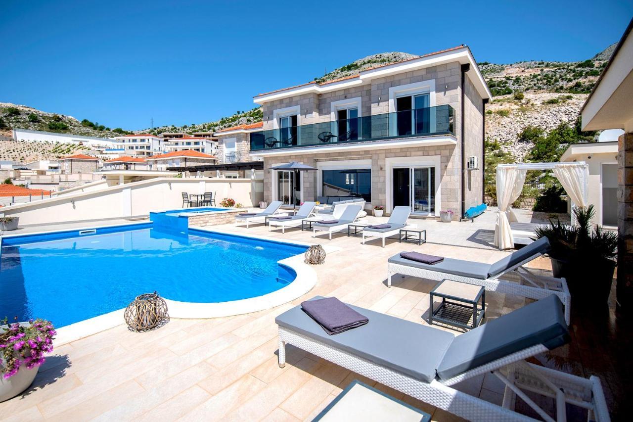Luxury Villa Miriam With Private Pool And Jet Pool Near Dubrovnik Ivanica Exterior photo