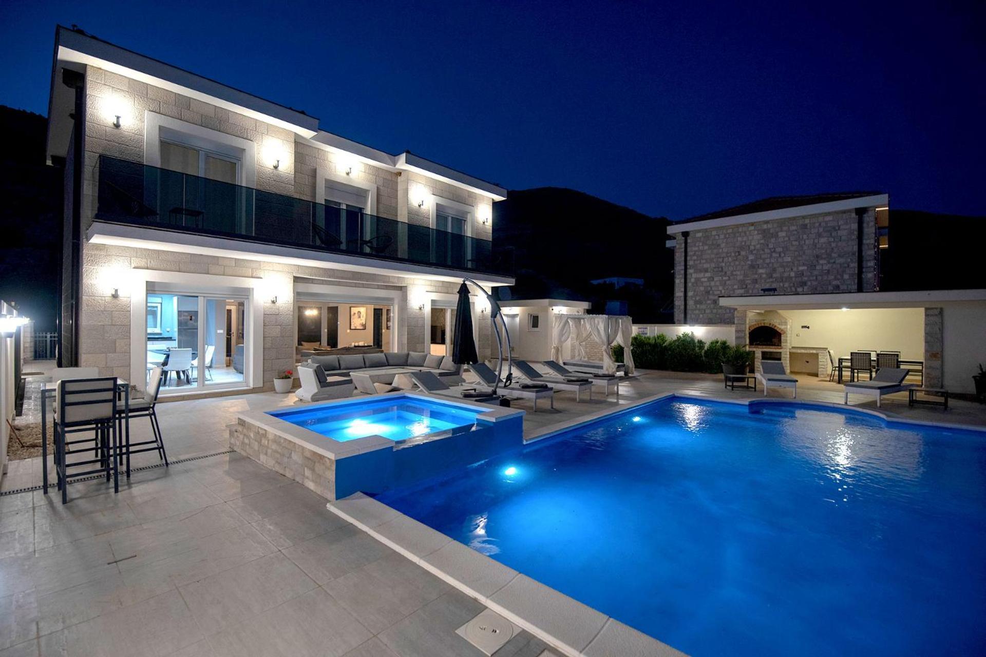 Luxury Villa Miriam With Private Pool And Jet Pool Near Dubrovnik Ivanica Exterior photo