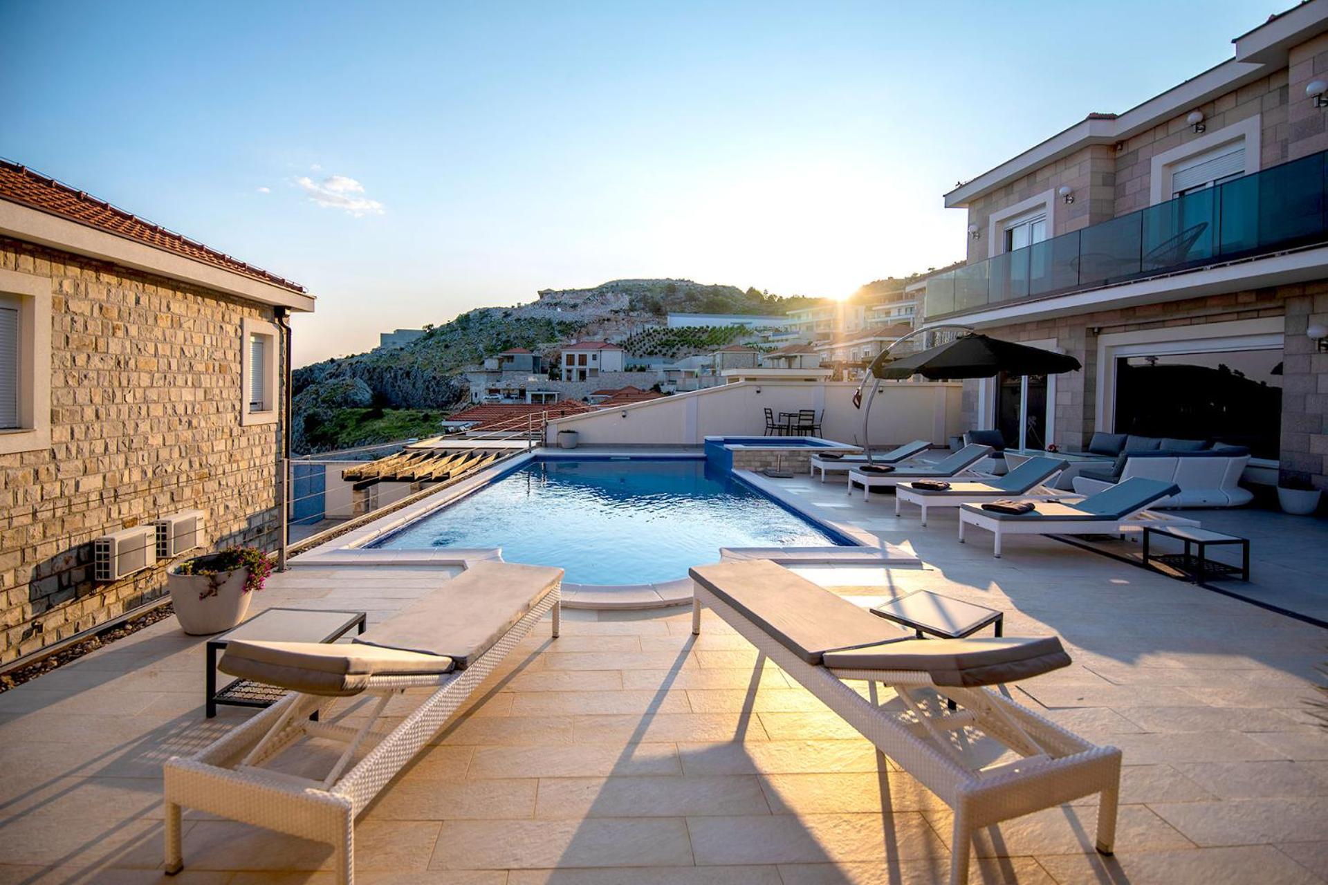 Luxury Villa Miriam With Private Pool And Jet Pool Near Dubrovnik Ivanica Exterior photo
